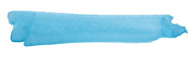 Açık mavi fırça beyaz arkaplanda izole edildi
