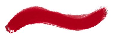 Beyaz arka plan üzerinde izole kırmızı fırça