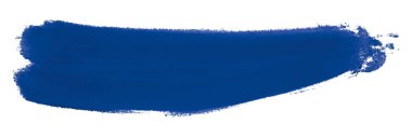 mavi fırça beyaz arkaplanda izole edildi