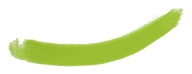 Beyaz arka plan üzerinde izole yeşil fırça