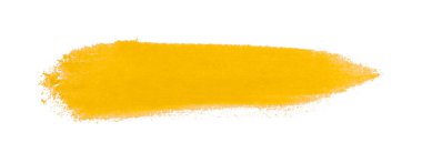 Beyaz arka plan üzerinde izole sarı fırça