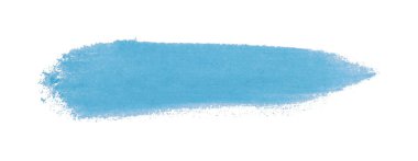 Açık mavi fırça beyaz arkaplanda izole edildi
