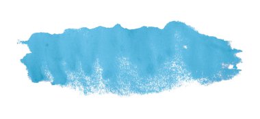 Açık mavi suluboya arka plan. Sanatsal el çizimi. Beyaz arkaplanda izole.