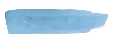 Açık mavi suluboya arka plan. Sanatsal el çizimi. Beyaz arkaplanda izole.