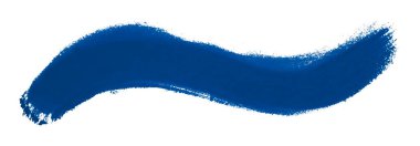 mavi fırça beyaz arkaplanda izole edildi