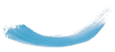 Açık mavi fırça beyaz arkaplanda izole edildi