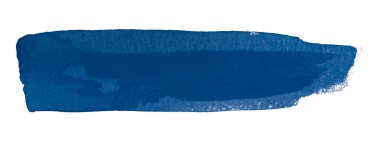 Mavi suluboya arka plan. Sanatsal el çizimi. Beyaz arkaplanda izole.