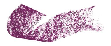 Mor boya fırçası darbesi beyaz arkaplanda izole