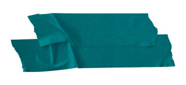 yeşil buruşmuş bant beyaz arkaplanda izole.