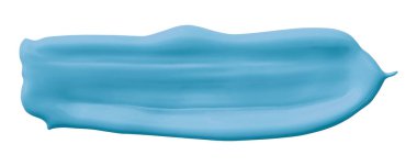 Açık mavi fırça beyaz arkaplanda izole edildi