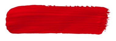 Beyaz arka plan üzerinde izole kırmızı fırça