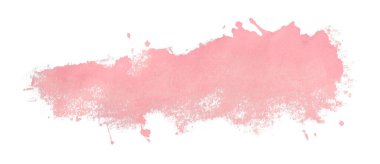 pembe suluboya arka plan. Sanatsal el çizimi. Beyaz arkaplanda izole.