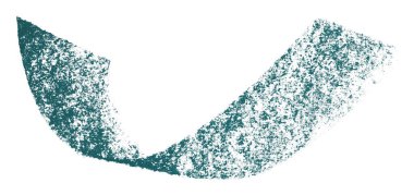 Beyaz arkaplanda yeşil boya fırçası darbesi izole