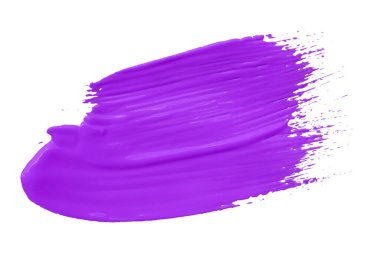 Beyaz arka planda yalıtılmış mor fırça