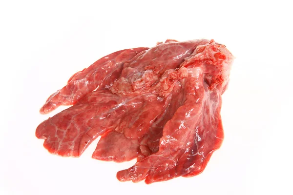 Pig Lung White Background — Stock Photo, Image