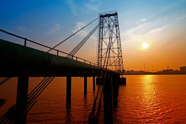 stock image Pipeline of oil fields