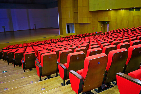 The auditorium seatNeatly placed