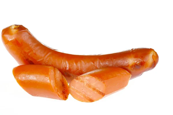 Sausages Isolated White Background — Fotografia de Stock