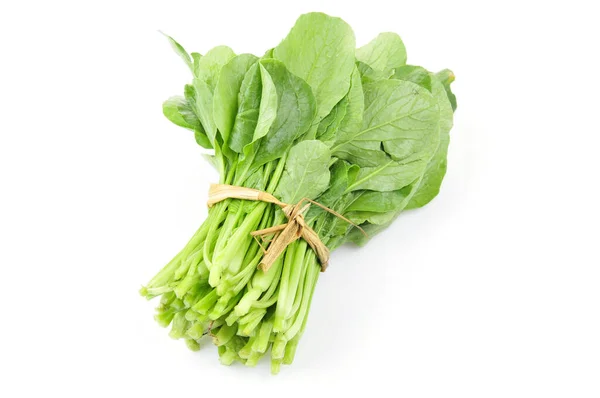 Zöldségkáposzta Fehér Alapon — Stock Fotó