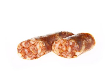 Sausages, isolated on a white background