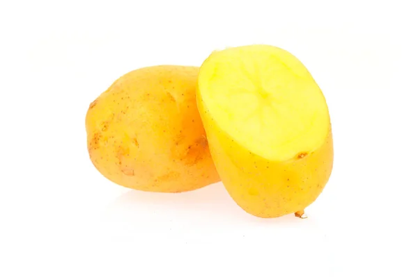 Kartoffeln Auf Weißem Hintergrund — Stockfoto