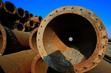 Paslı boru endüstrisi ekipmanları.