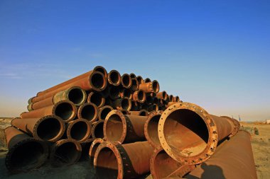 Paslı boru endüstrisi ekipmanları.
