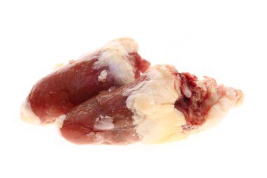 Beyaz arka plandaki kalp.