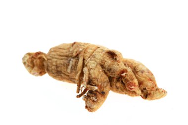 Ginseng beyaz arka planda