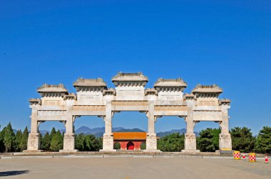 Eski mimari manzarası, qing qing dongling, Çin 'de kraliyet mozolesi 