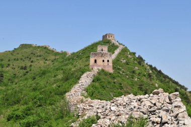 Yazın antik Çin Seddi.