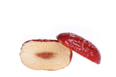 Kırmızı tarihler beyaz arkaplanda izole edilir