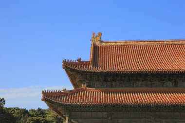 Arka planda mavi renkli fayanslar var., 