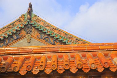 Arka planda mavi renkli fayanslar var.,