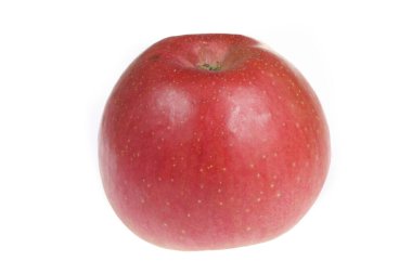 beyaz zemin üzerine taze elma