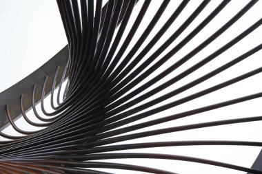 Modern inşaat çeliği, gelecekteki gerçeküstü tasarım.