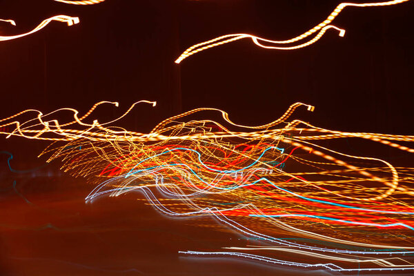 The light in the dark, the abstract background