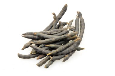 Beyaz bir arka planda Mung fasulye 