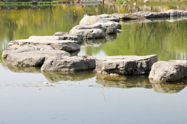 Suda sessiz bir bayrak. 