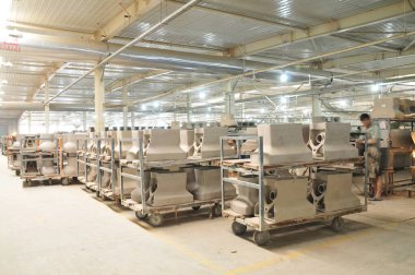 Seramik ürünler atölyede