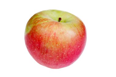 beyaz zemin üzerine taze elma