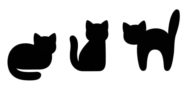 Мультфильм Чёрная Кошка — стоковый вектор