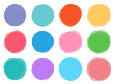 Renk damlası sancak vektör illüstrasyonu beyaza izole edildi