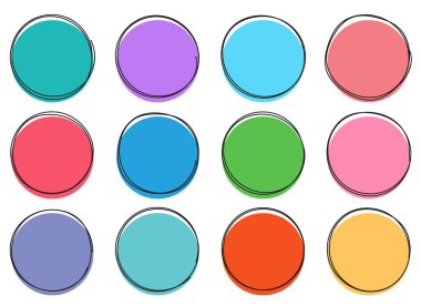 Renk damlası sancak vektör illüstrasyonu beyaza izole edildi