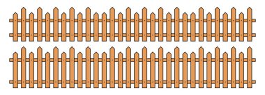 Düz biçim vektör illüstrasyonunda renkli çit beyaz üzerine izole edilmiş