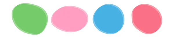 Illustration Vectorielle Bannière Blob Couleur Isolée Sur Blanc — Image vectorielle