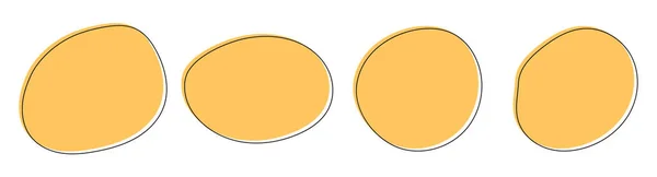 Barevné Blob Banner Vektorové Ilustrace Izolované Bílé — Stockový vektor