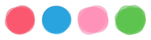 Farb Blob Banner Vektor Illustration Isoliert Auf Weiß — Stockvektor