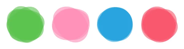 Farb Blob Banner Vektor Illustration Isoliert Auf Weiß — Stockvektor