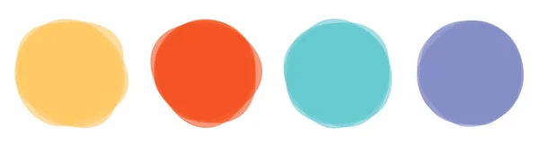 Kleur Blob Banner Vector Illustratie Geïsoleerd Wit — Stockvector
